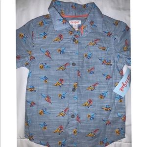 Cat & Jack Dinosaur Button Down Shirt